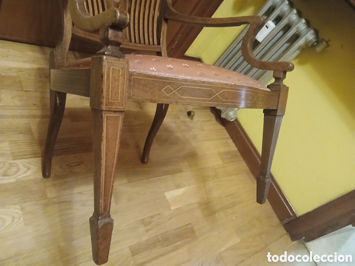 Antig&uuml;edades: Antigo silla de Escritorio - Foto 10