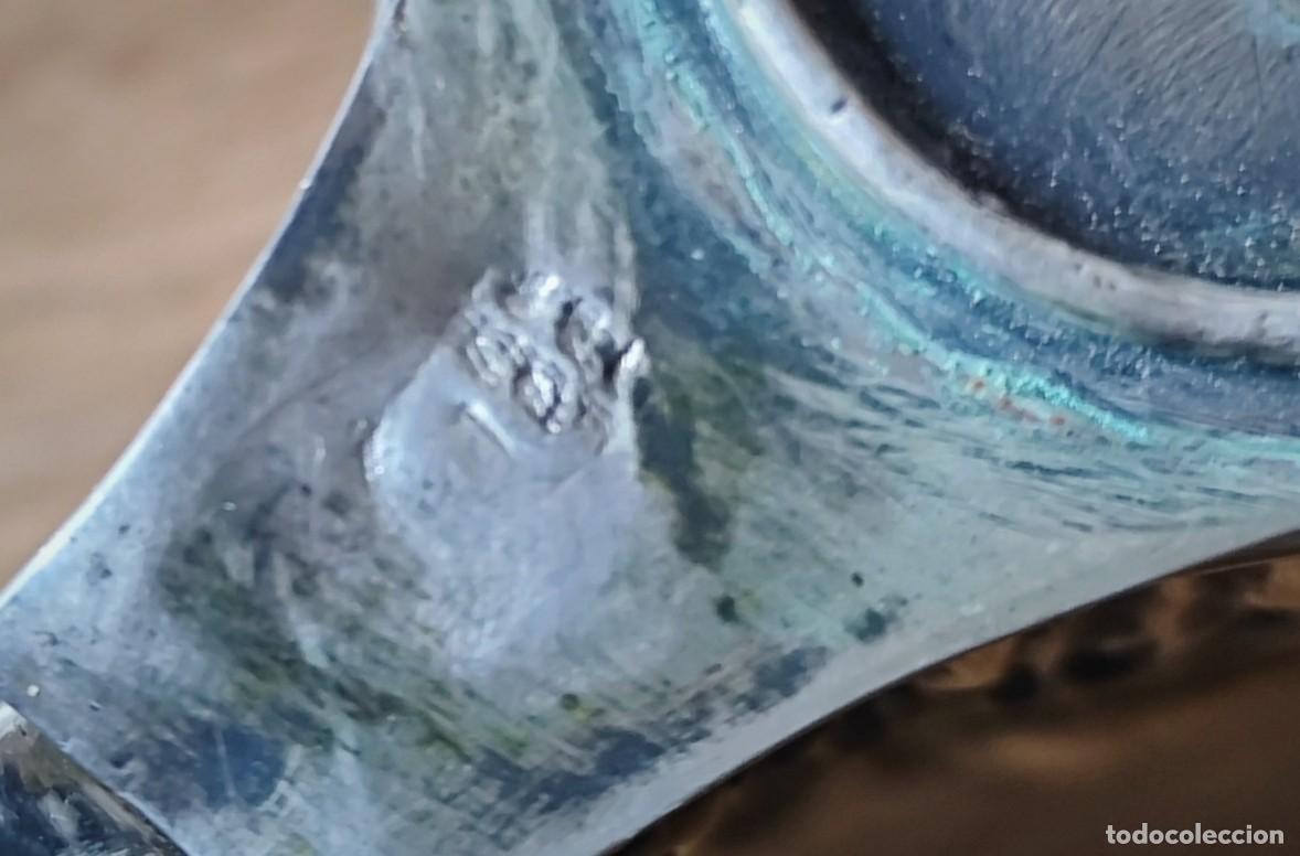 Antig&uuml;edades: PAREJA DE CANDELEROS EN PLATA (48 cm) - Foto 4