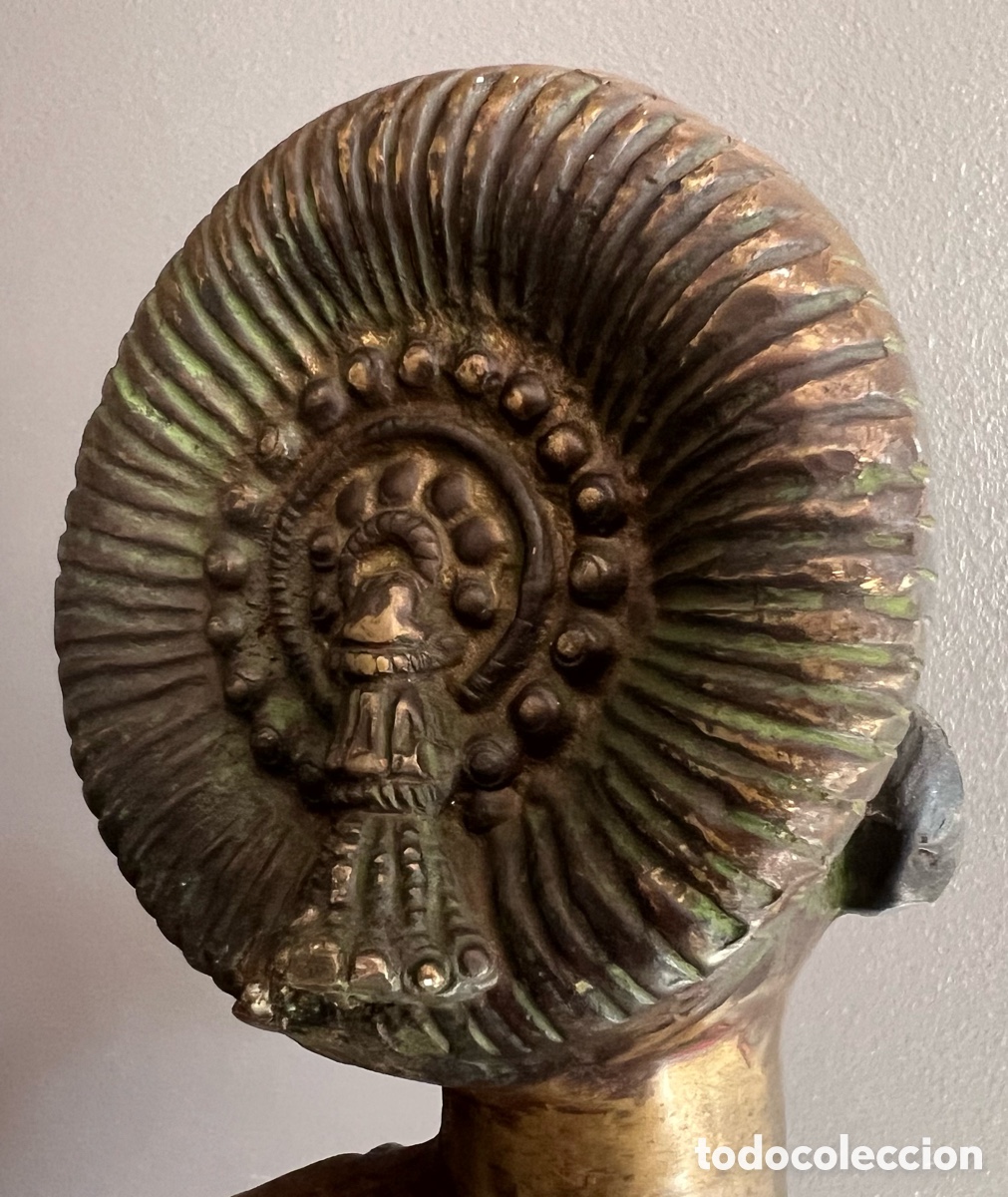 Antig&uuml;edades: Estatua de la diosa Parvati - bronce macizo - Foto 3