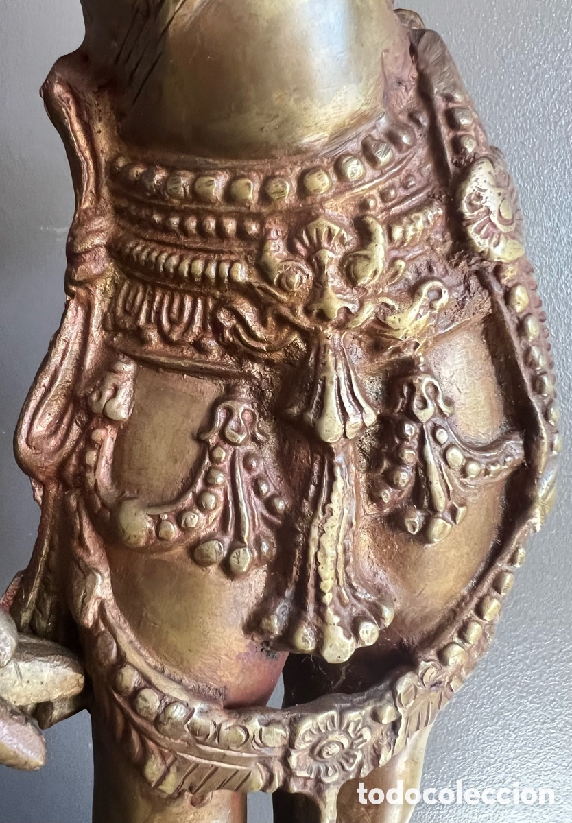 Antig&uuml;edades: Estatua de la diosa Parvati - bronce macizo - Foto 7