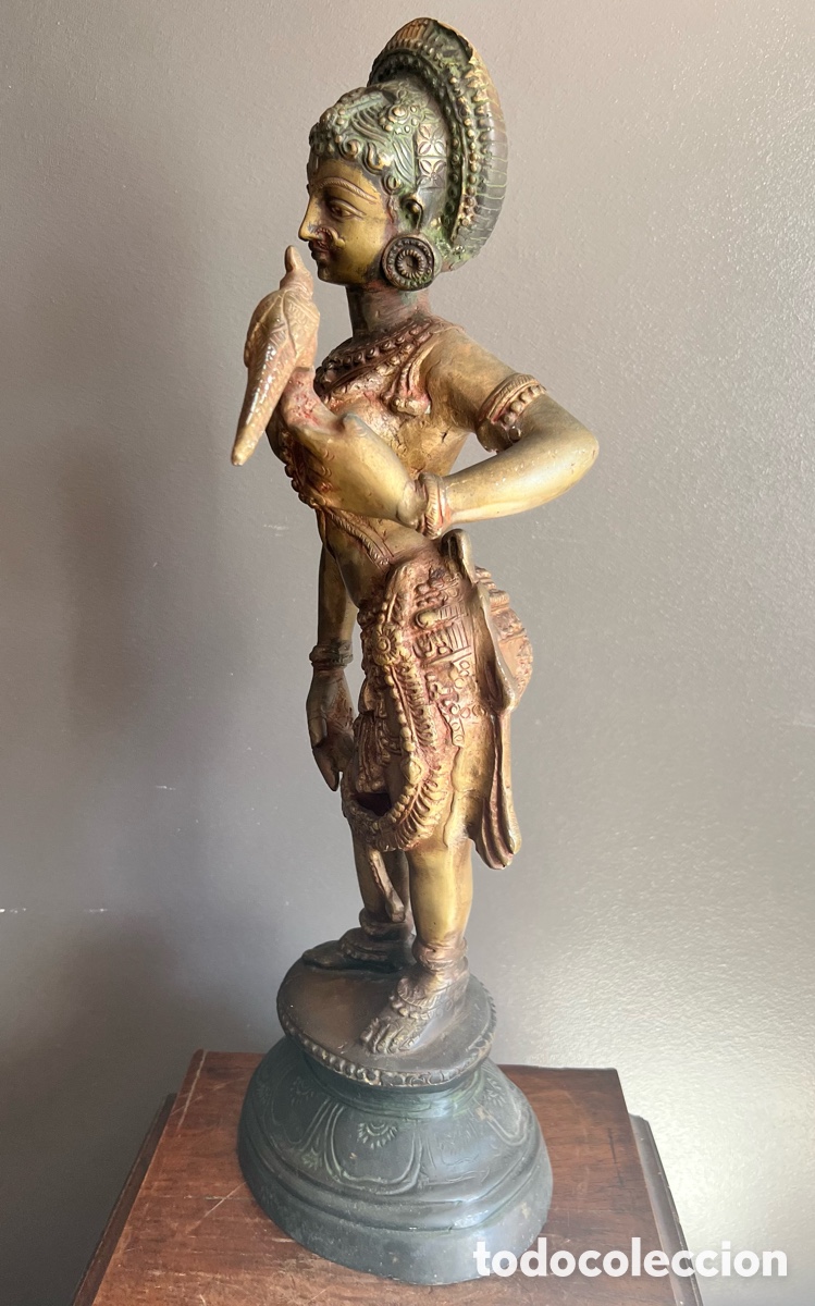 Antig&uuml;edades: Estatua de la diosa Parvati - bronce macizo - Foto 9