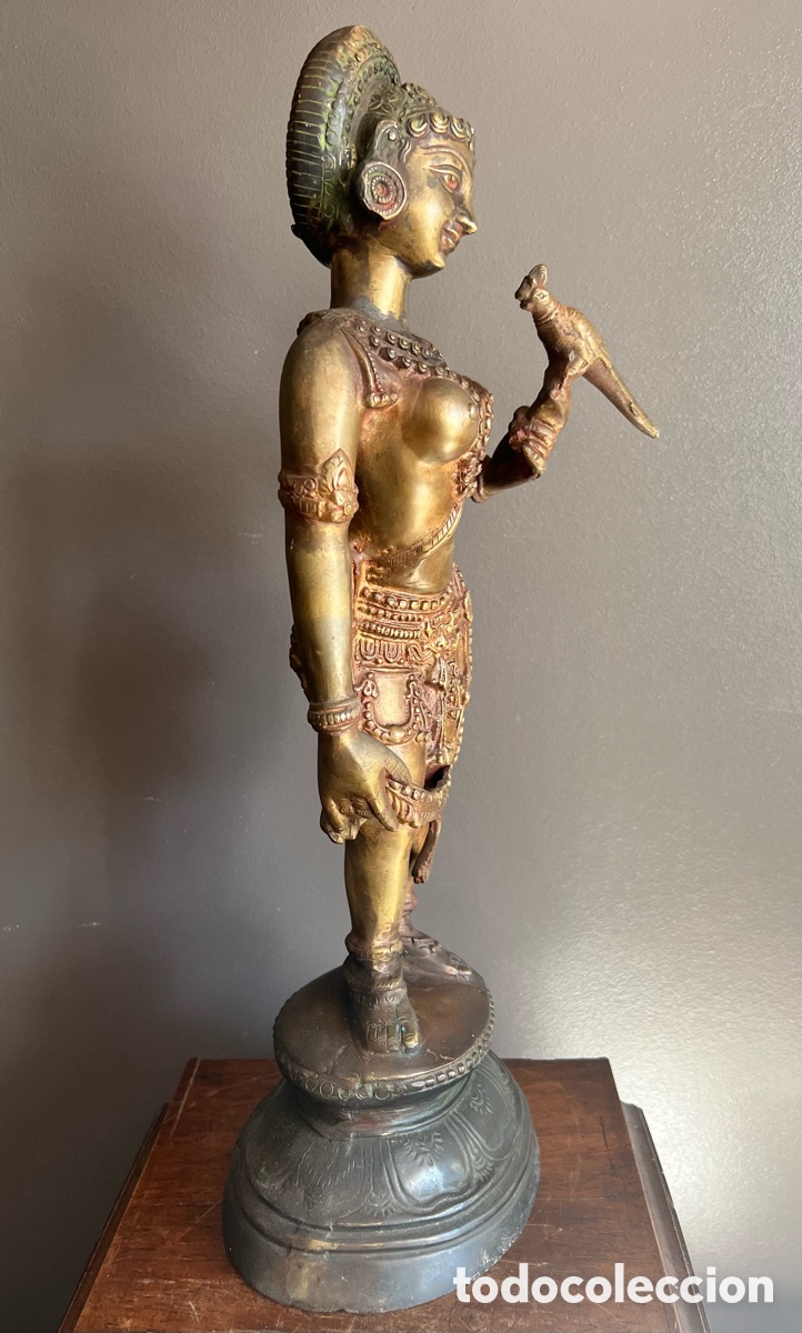 Antig&uuml;edades: Estatua de la diosa Parvati - bronce macizo - Foto 13