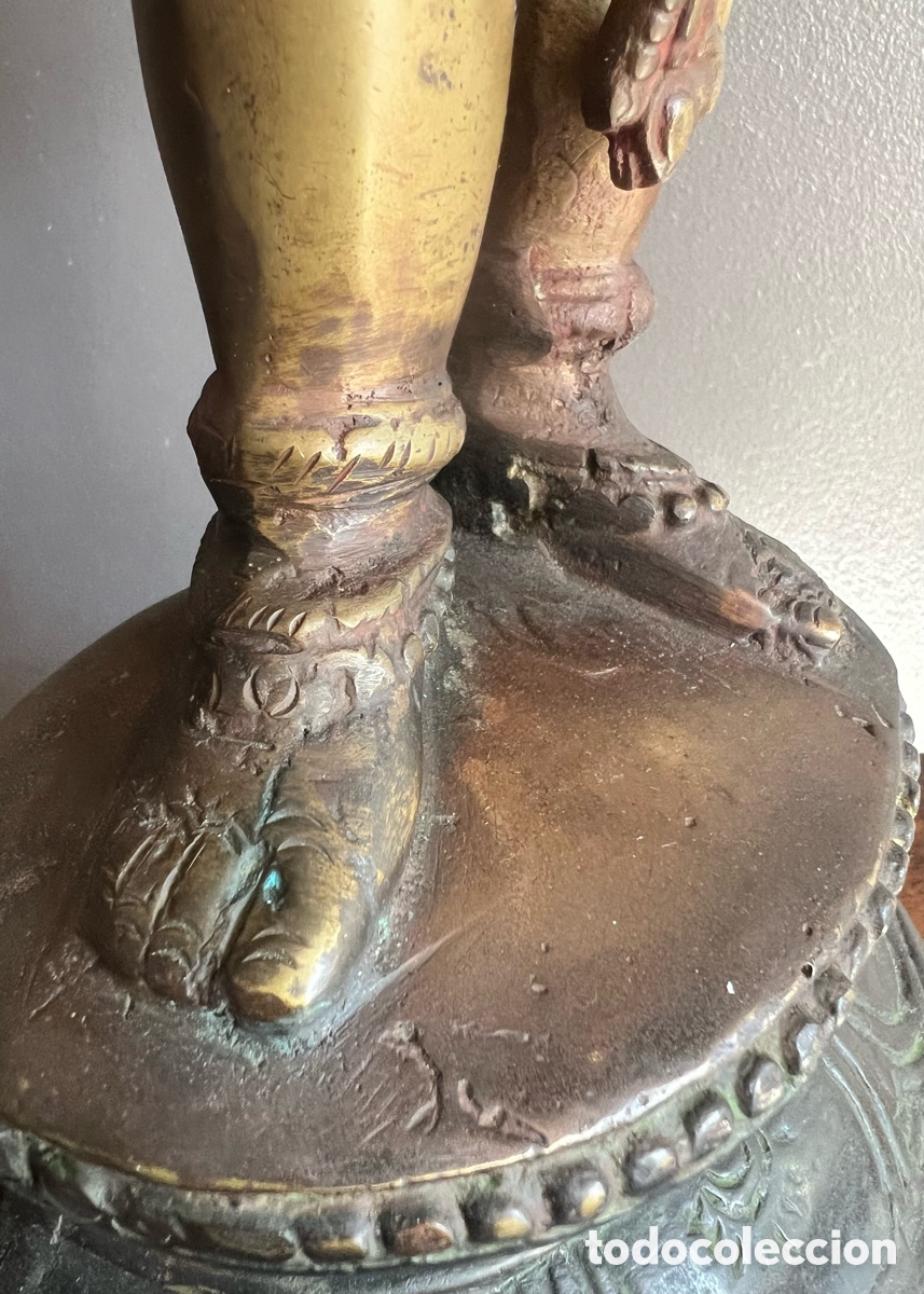 Antig&uuml;edades: Estatua de la diosa Parvati - bronce macizo - Foto 17