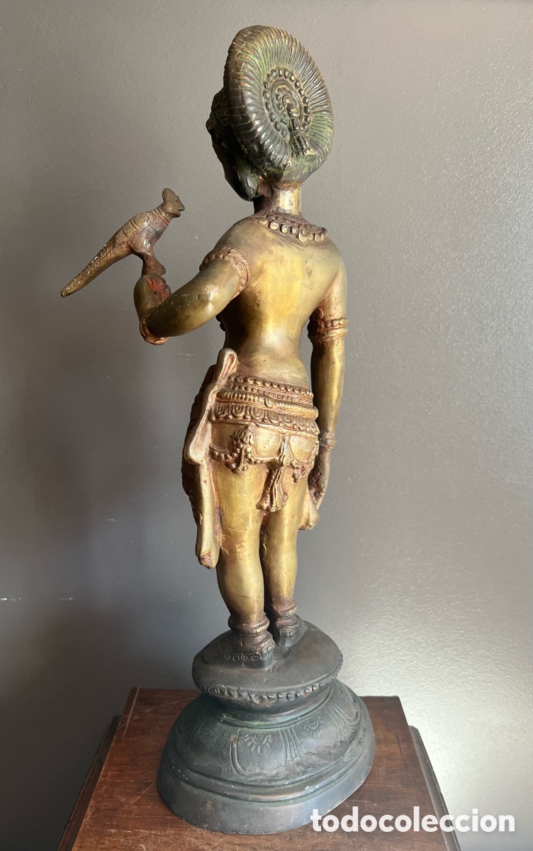 Antig&uuml;edades: Estatua de la diosa Parvati - bronce macizo - Foto 18