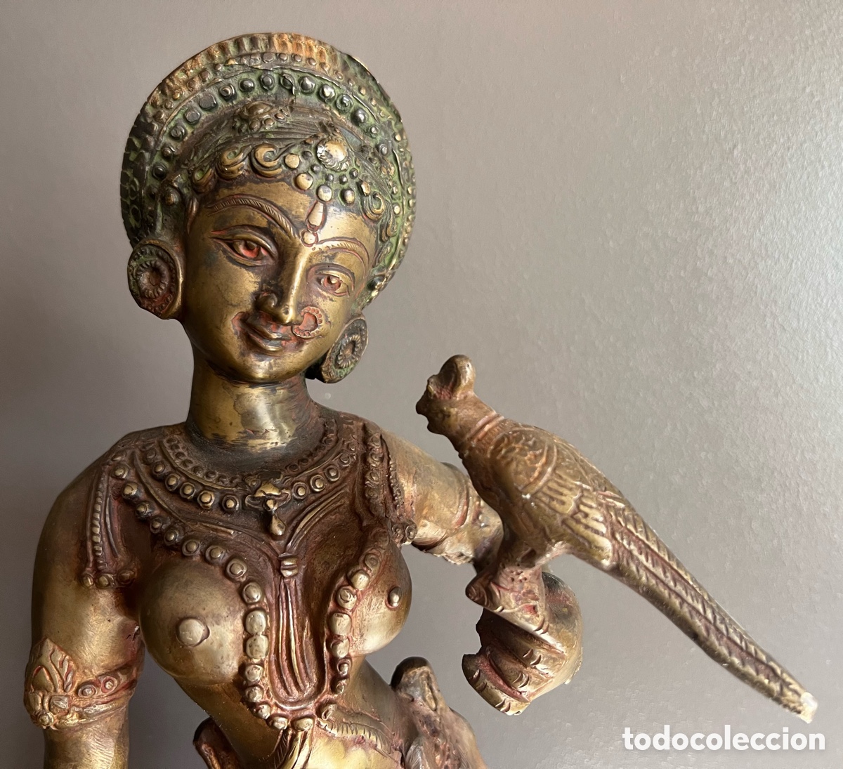 Antig&uuml;edades: Estatua de la diosa Parvati - bronce macizo - Foto 19