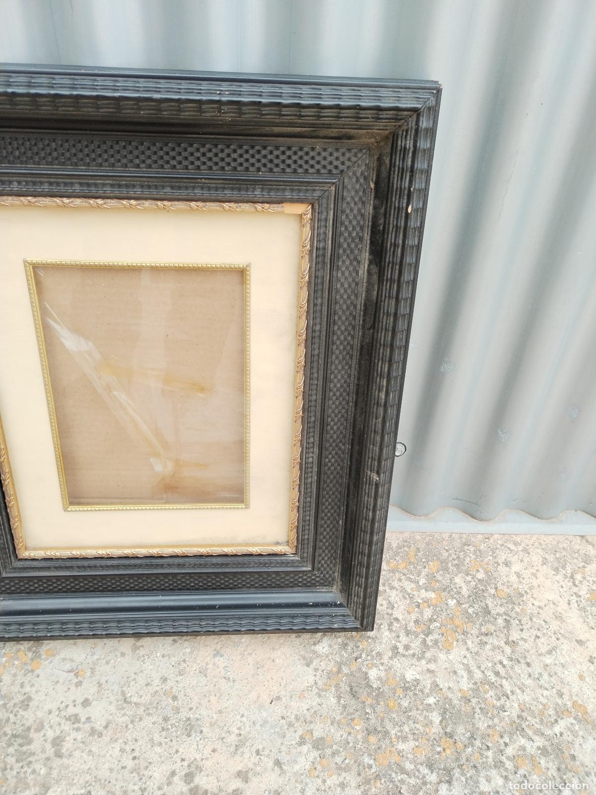 Antig&uuml;edades: marco de madera ebonizada - Foto 2