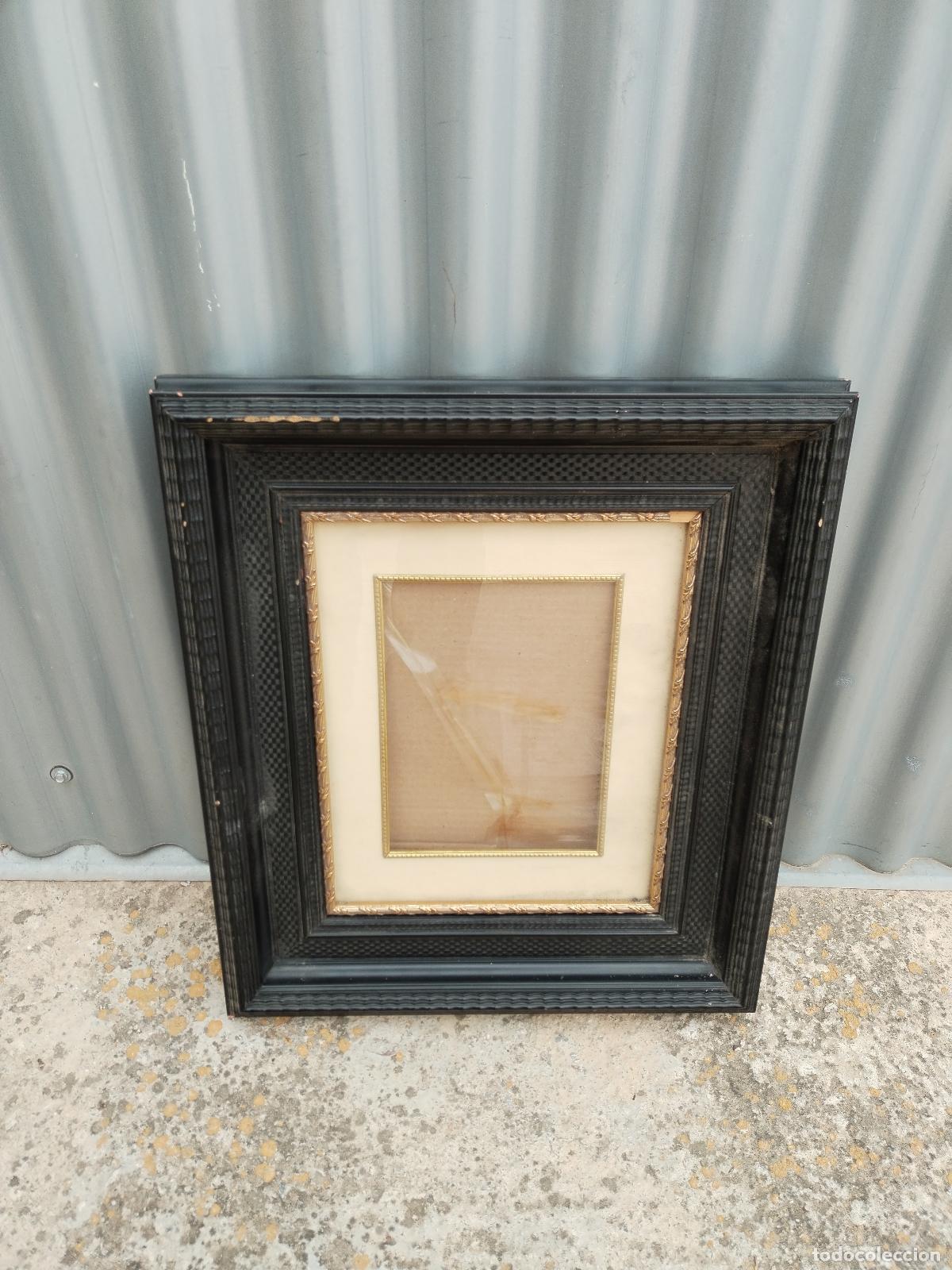 Antig&uuml;edades: marco de madera ebonizada - Foto 3