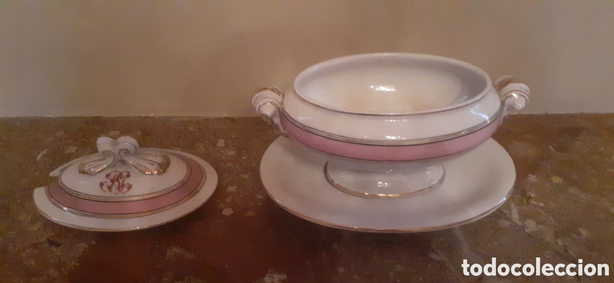 Antig&uuml;edades: Salsera de Pola con Plato - Foto 2