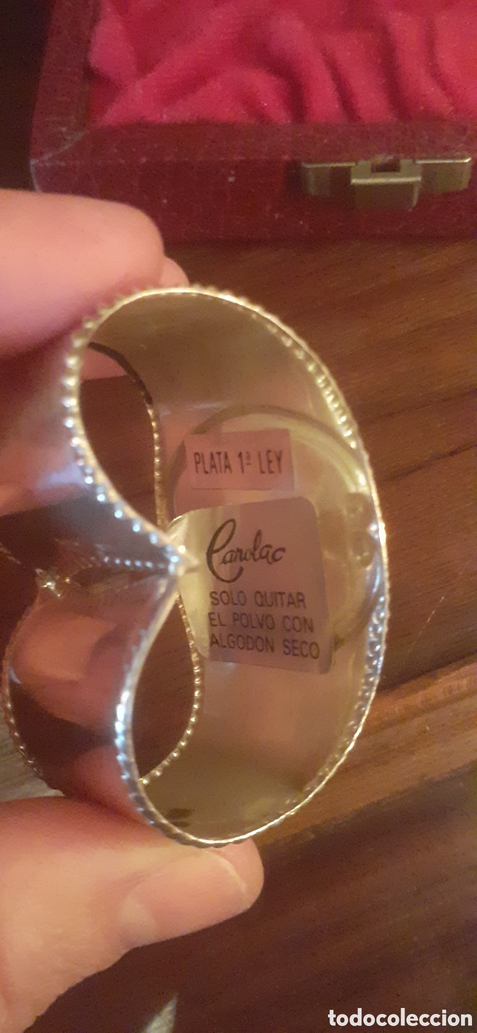 Antig&uuml;edades: Servilletero de Plata con Estuche - Foto 3