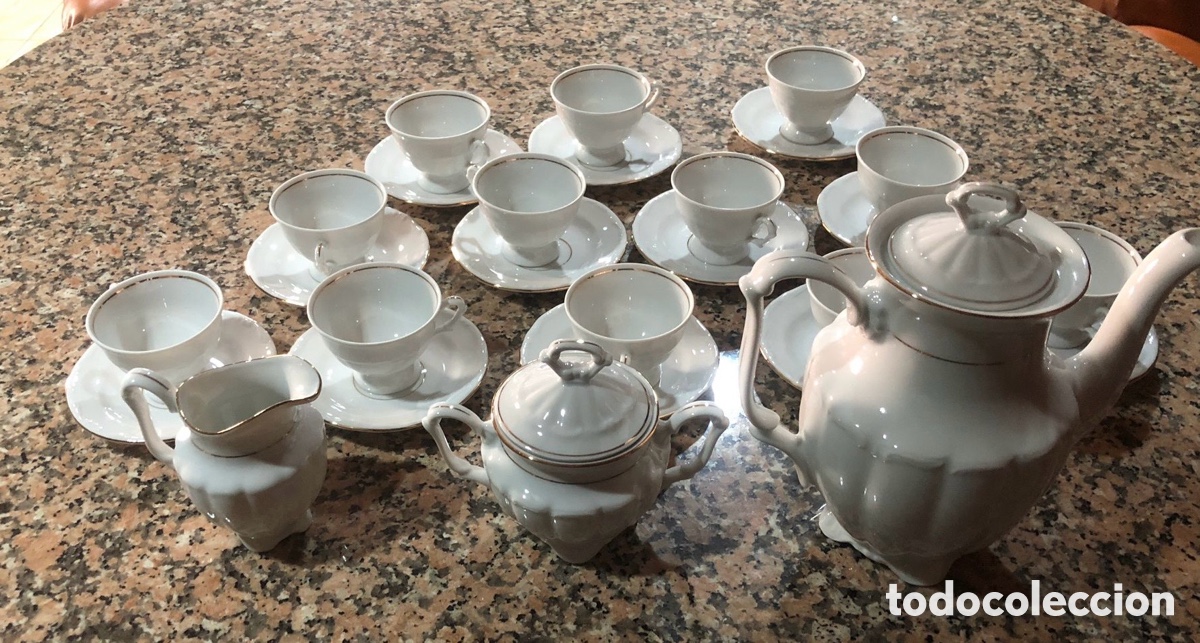 Antig&uuml;edades: Juego tazas completo - Foto 2