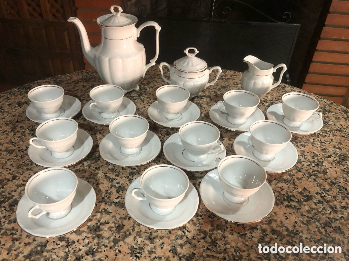 Antig&uuml;edades: Juego tazas completo - Foto 1