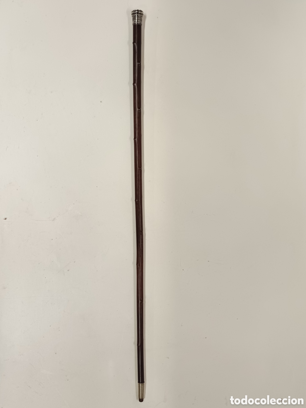 Antig&uuml;edades: Bast&oacute;n plata madera anudada - Foto 2