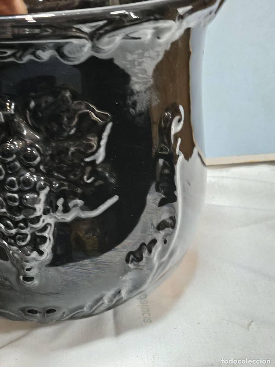 Antig&uuml;edades: maceta de ceramica vidriera - Foto 3