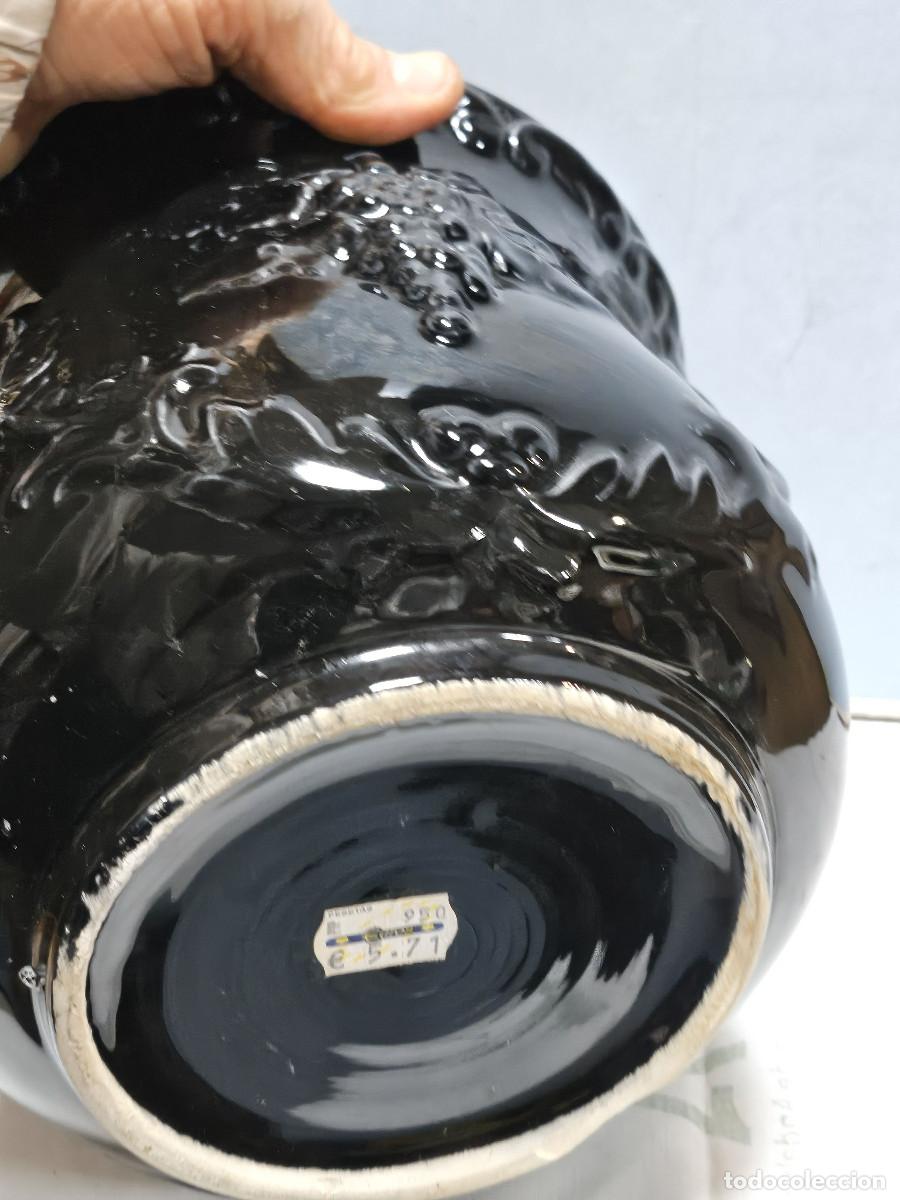 Antig&uuml;edades: maceta de ceramica vidriera - Foto 4