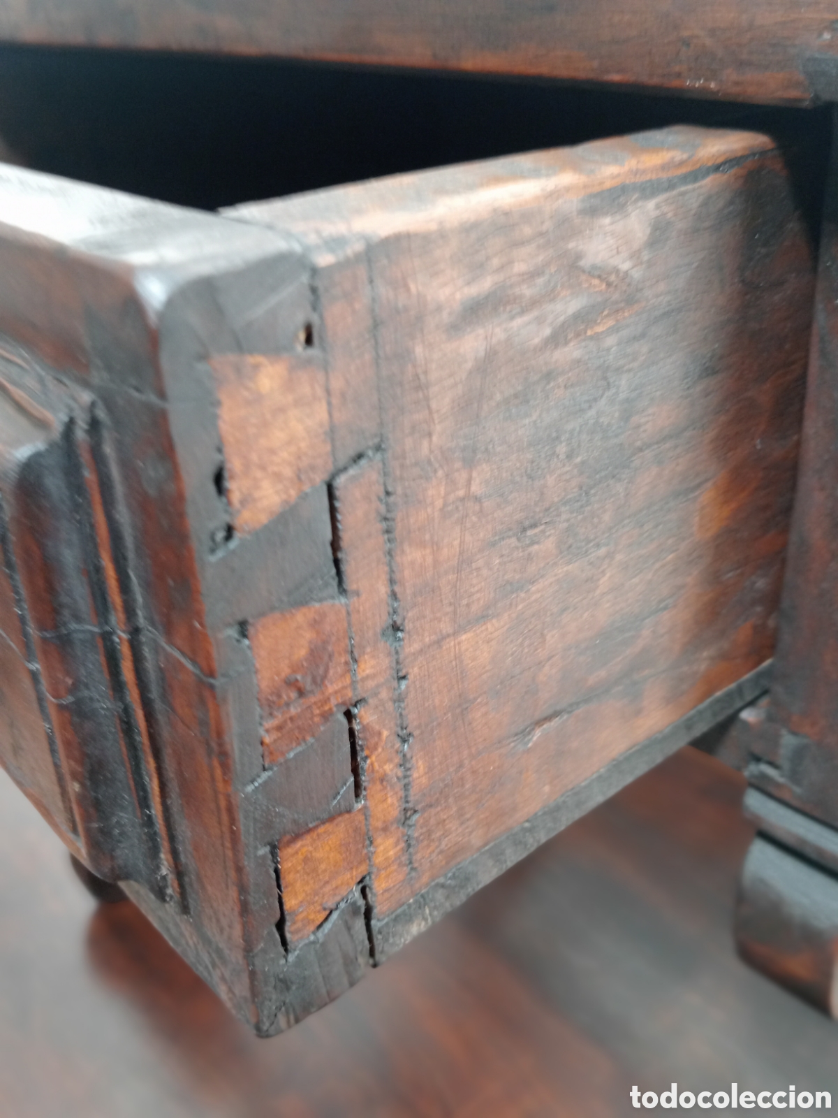 Antig&uuml;edades: Mesa de roble maciza - Foto 3