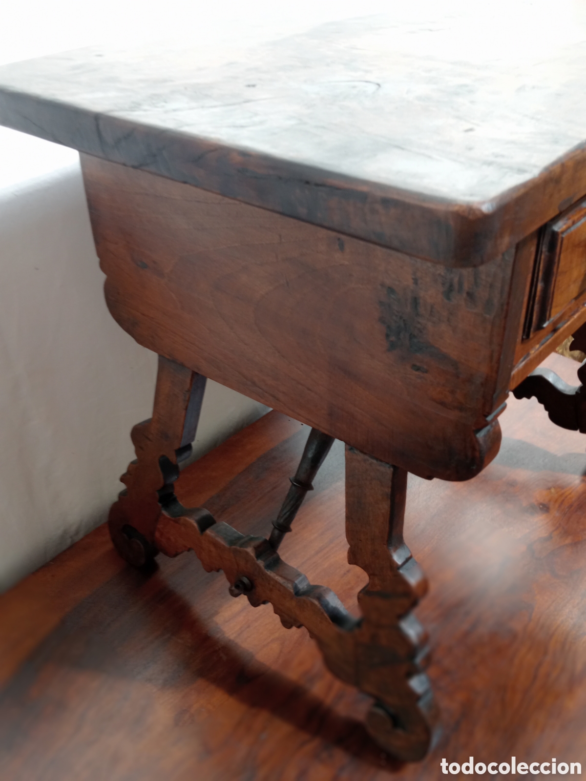 Antig&uuml;edades: Mesa de roble maciza - Foto 4