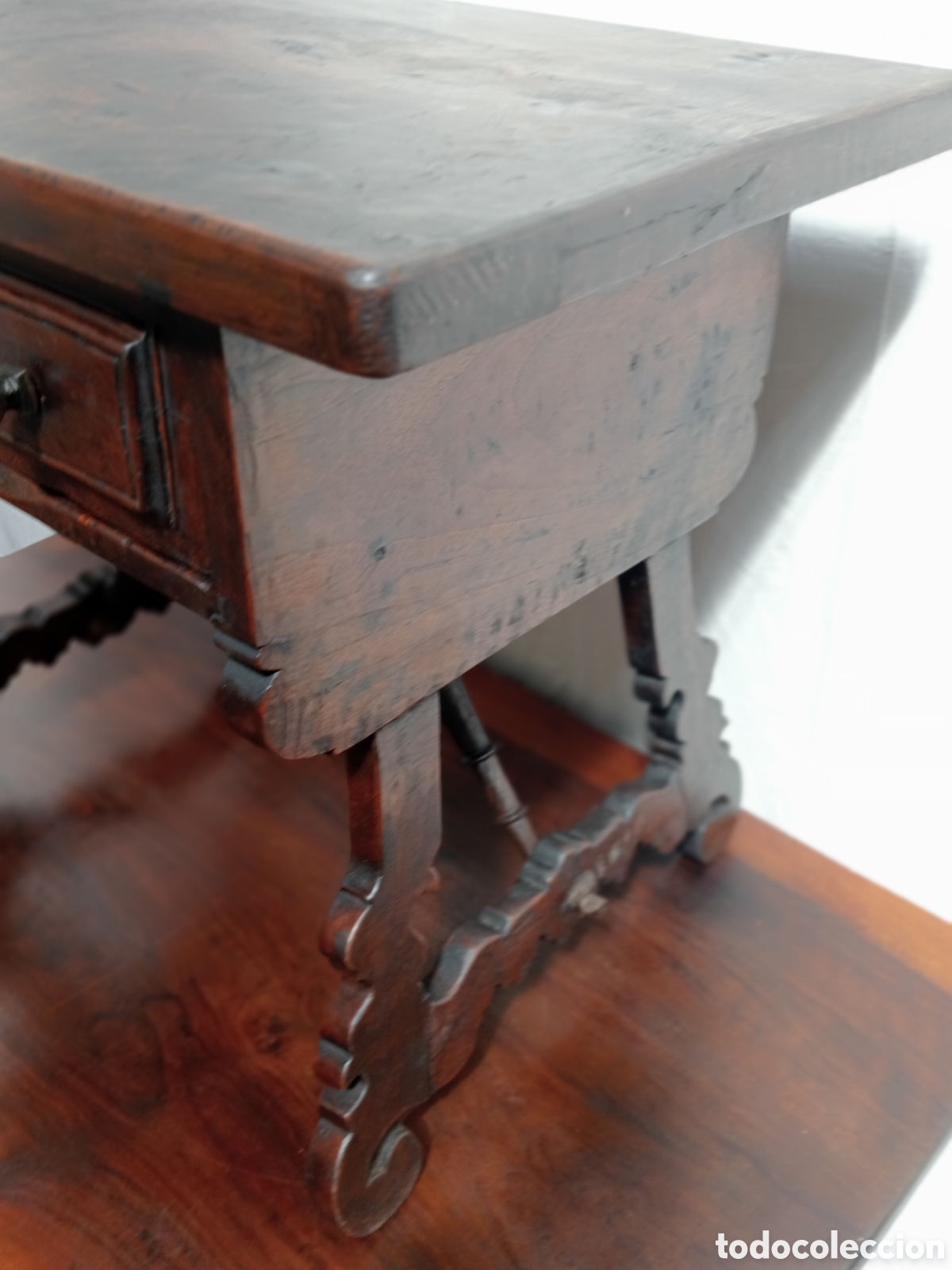 Antig&uuml;edades: Mesa de roble maciza - Foto 5
