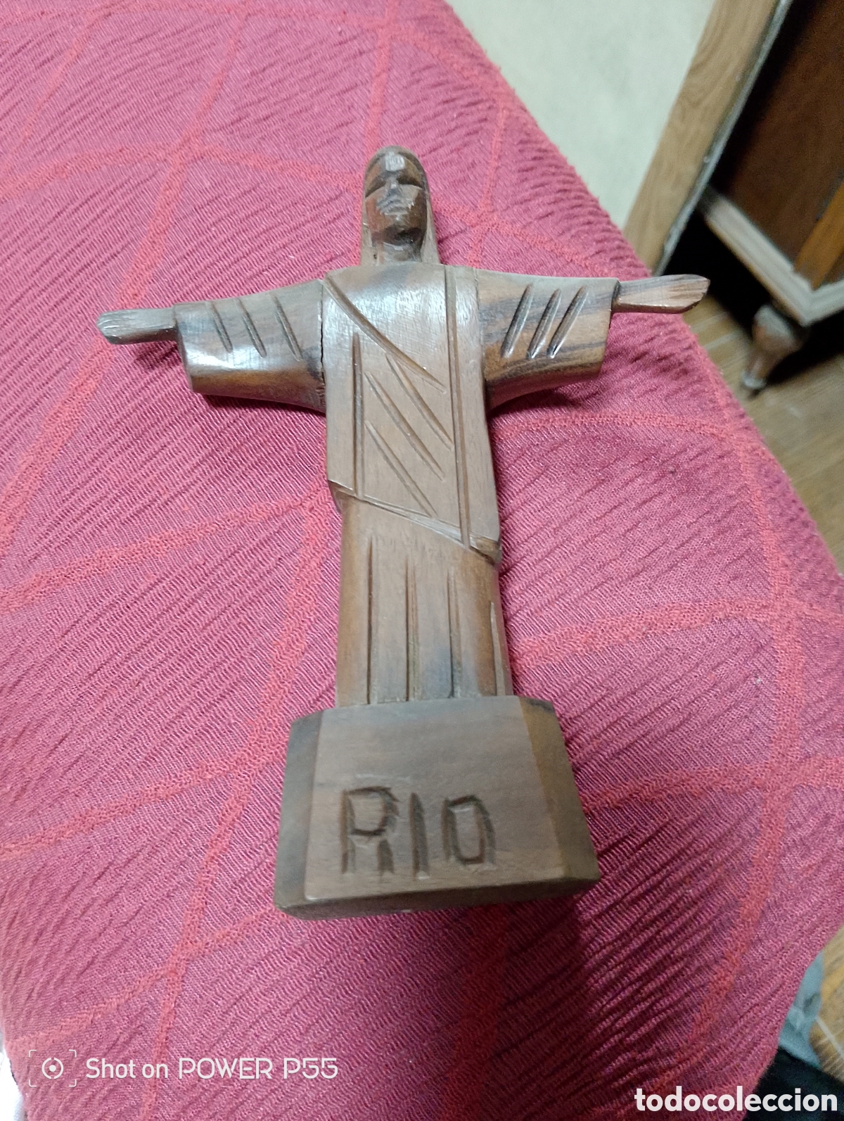 Antig&uuml;edades: Talla de madera cristo - Foto 2