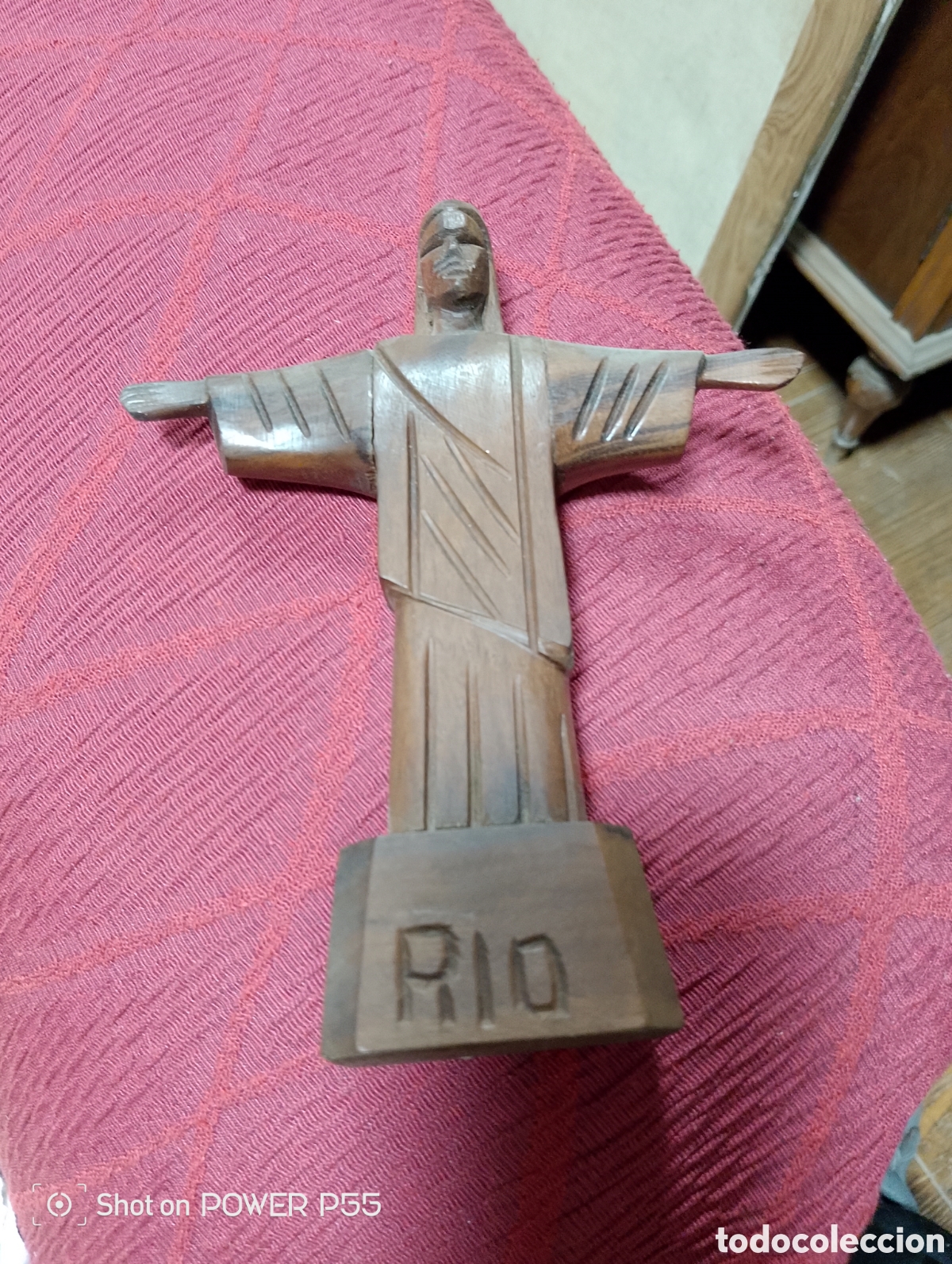 Antig&uuml;edades: Talla de madera cristo - Foto 1