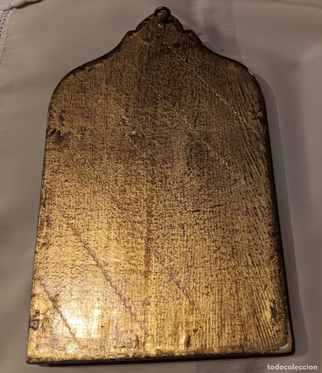 Antig&uuml;edades: Tabla antigua de la virgen ni&ntilde;a - Foto 5