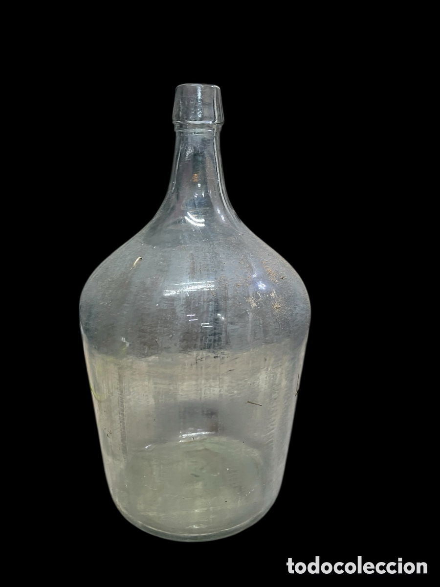 Antig&uuml;edades: Damajuana transparente - Foto 1