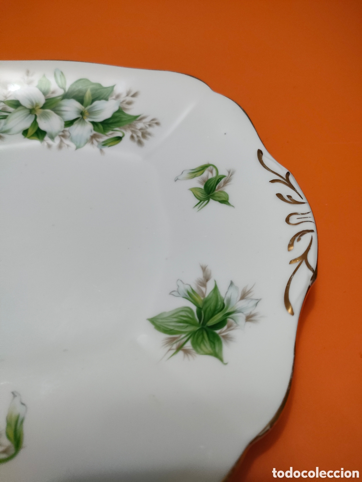 Antig&uuml;edades: Peque&ntilde;a bandeja para dulces Royal Adderley - Foto 2