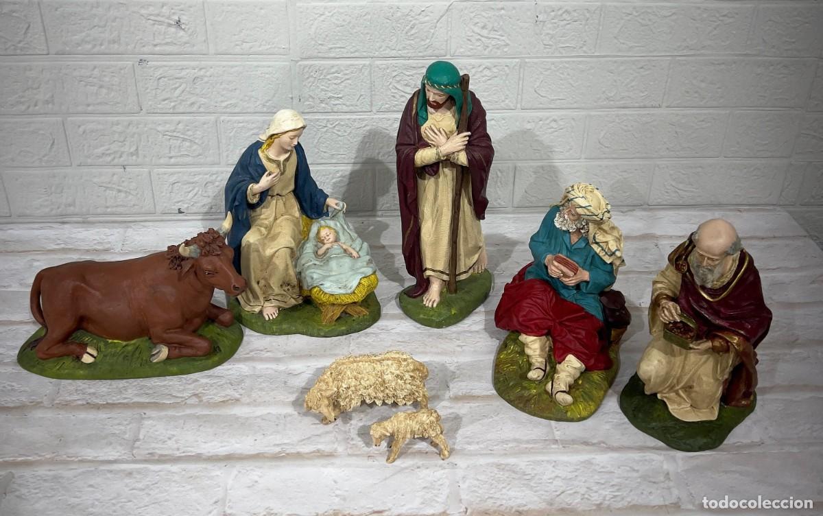 Antig&uuml;edades: Figuras de Bel&eacute;n decoradas a mano - Foto 13