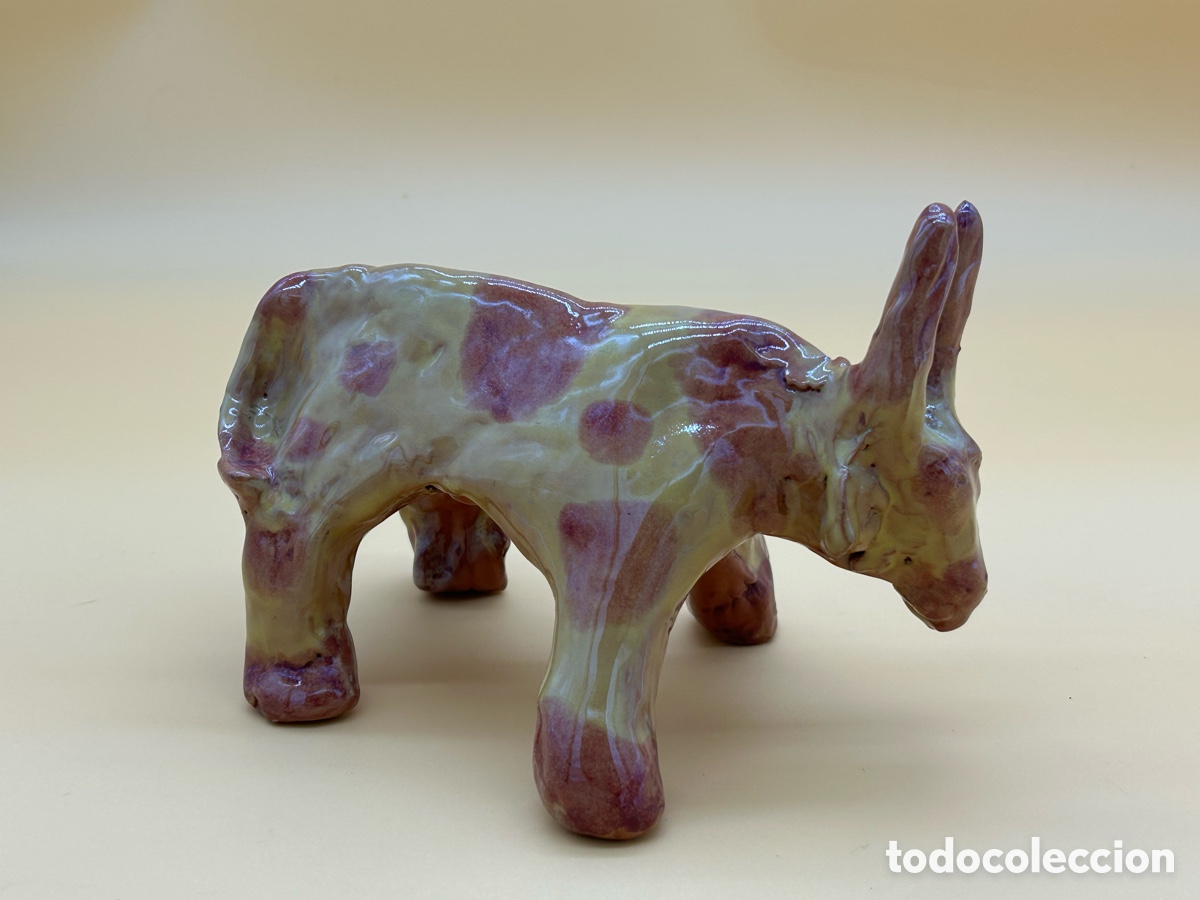 Antig&uuml;edades: Toro de barro esmaltado - Foto 2