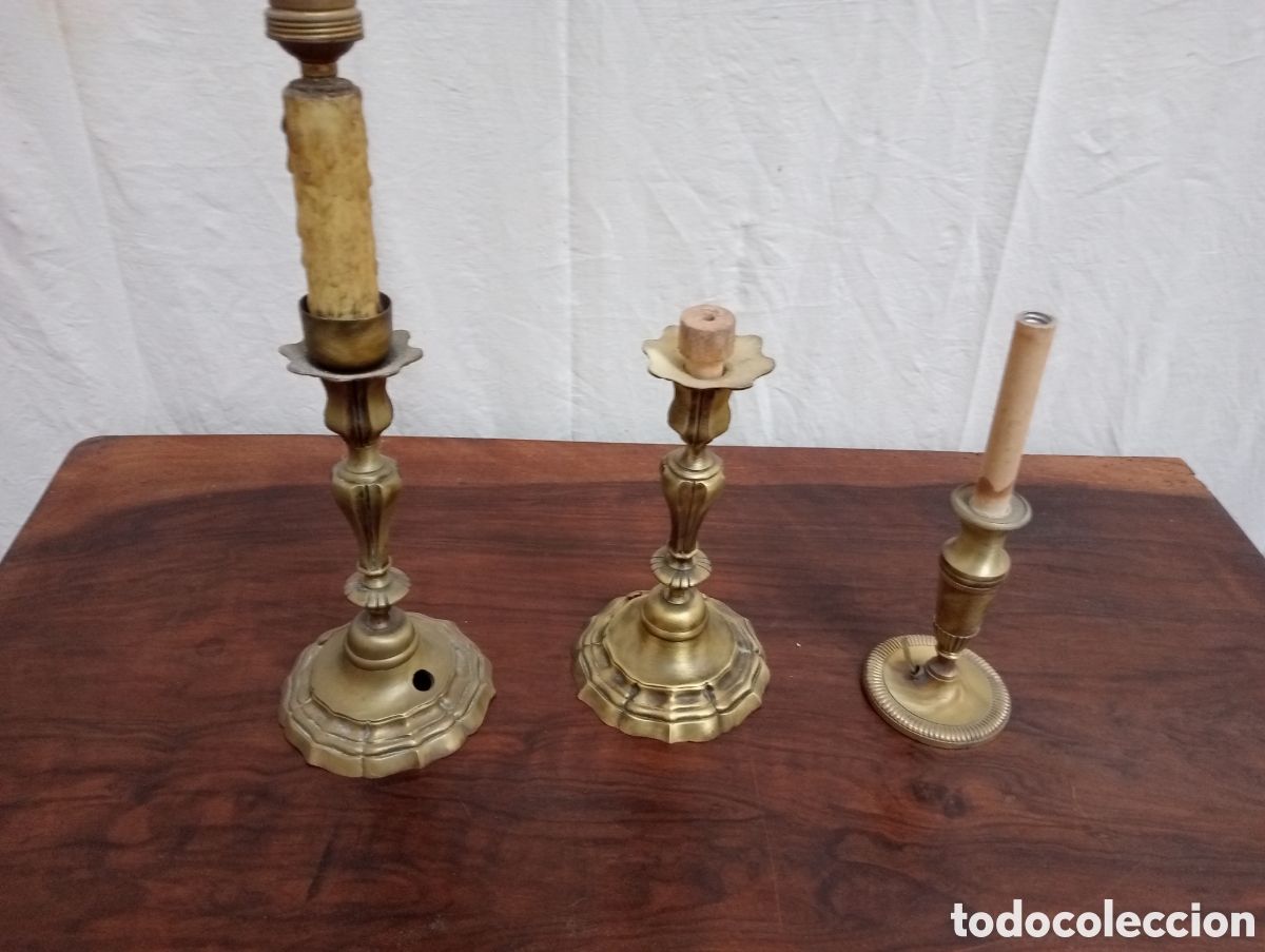 Antig&uuml;edades: Lamparas de bronce restaurar - Foto 1