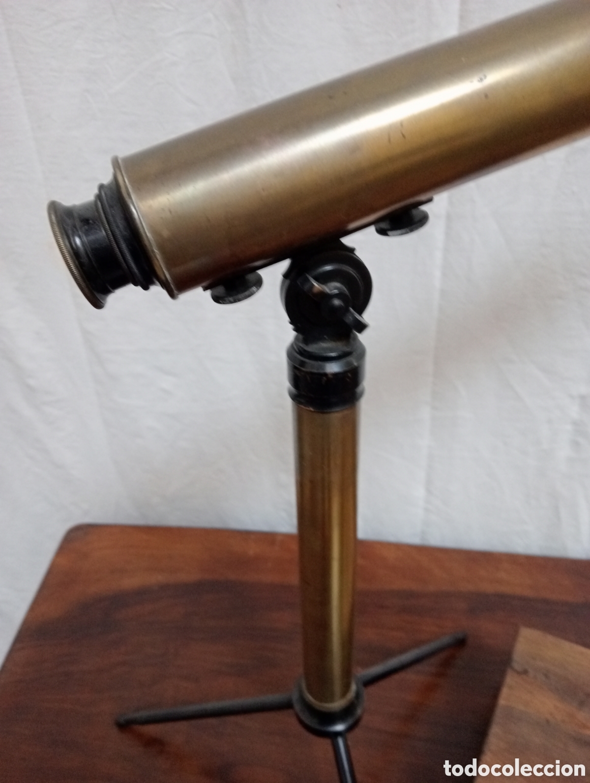 Antig&uuml;edades: Telescopio del XIX en lat&oacute;n - Foto 2