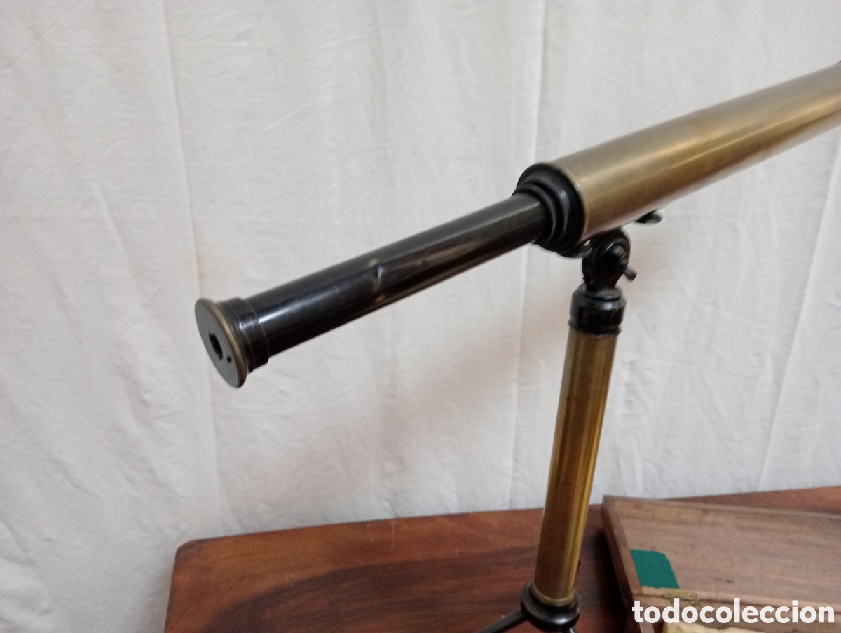 Antig&uuml;edades: Telescopio del XIX en lat&oacute;n - Foto 4