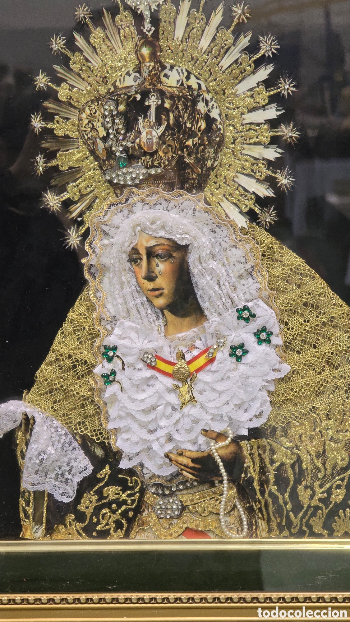 Antig&uuml;edades: Cuadro Esperanza Macarena relieve con detalles - Foto 2