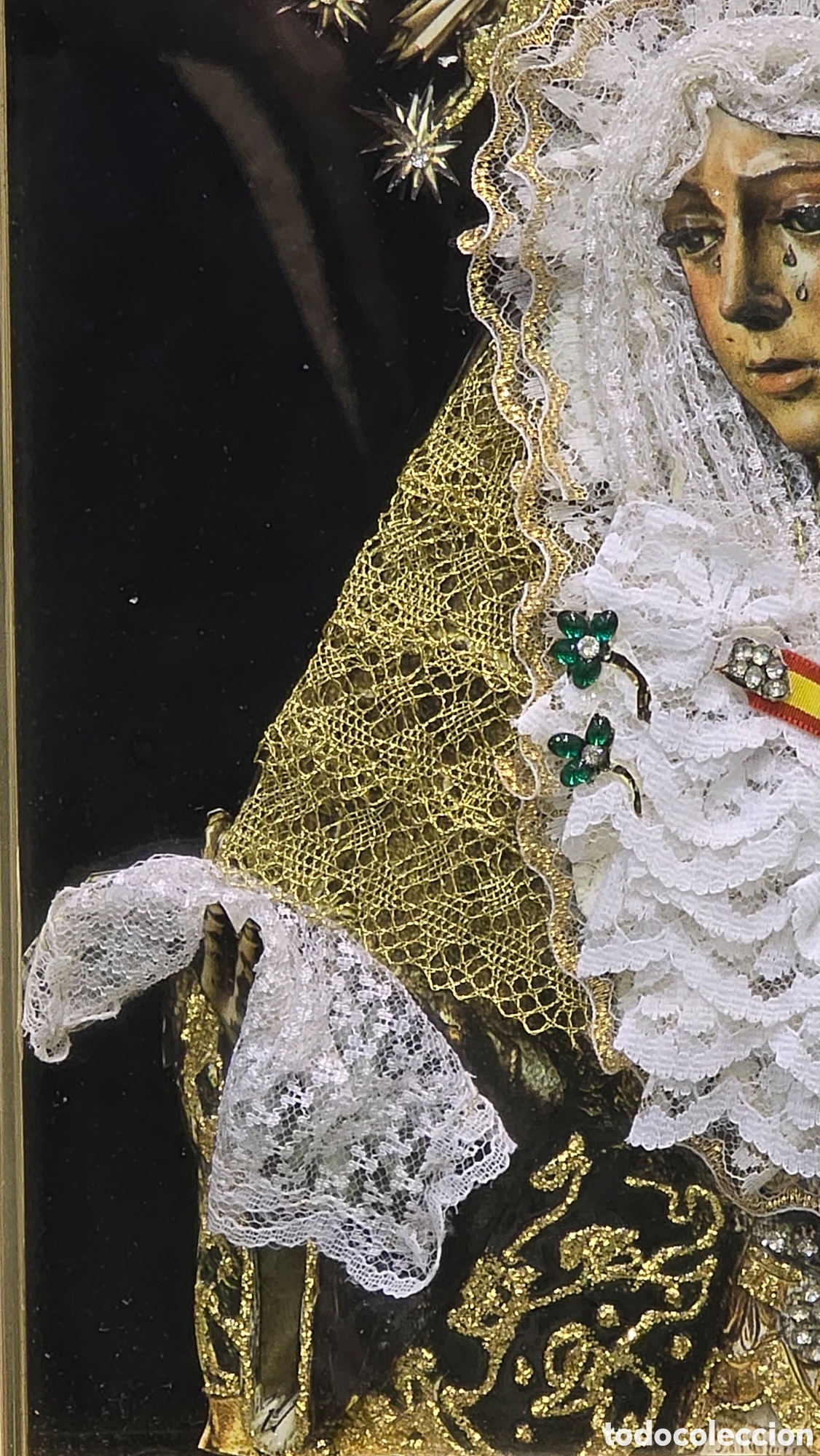 Antig&uuml;edades: Cuadro Esperanza Macarena relieve con detalles - Foto 3