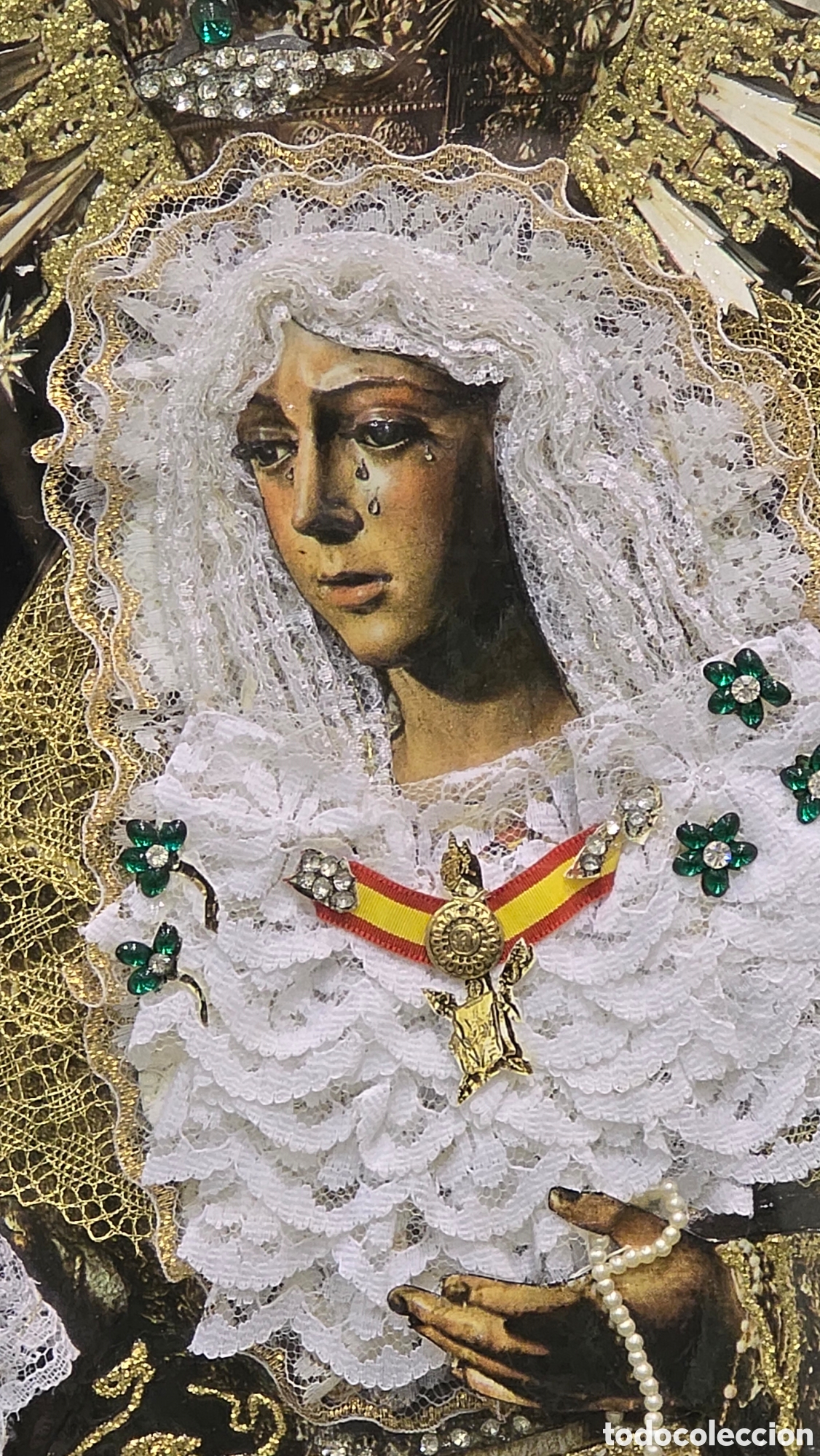 Antig&uuml;edades: Cuadro Esperanza Macarena relieve con detalles - Foto 5
