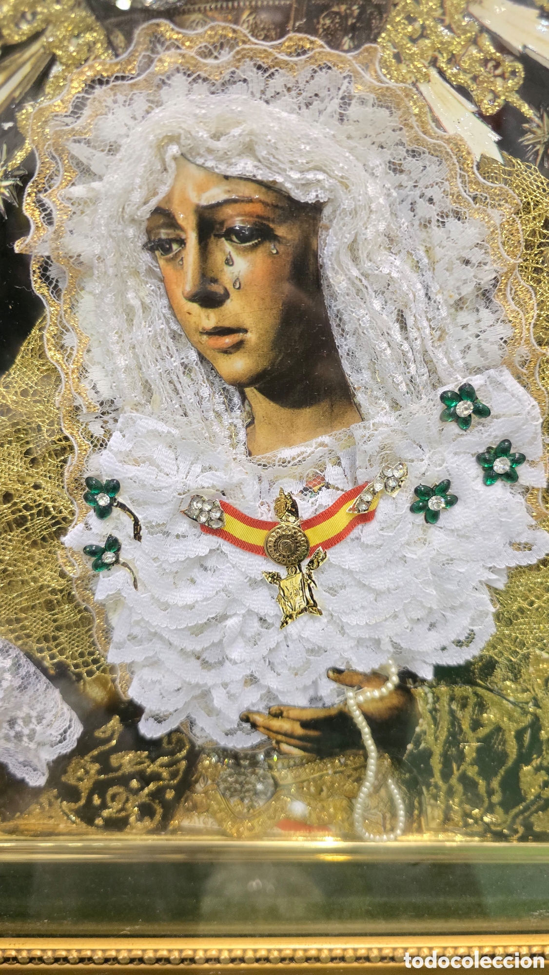 Antig&uuml;edades: Cuadro Esperanza Macarena relieve con detalles - Foto 7