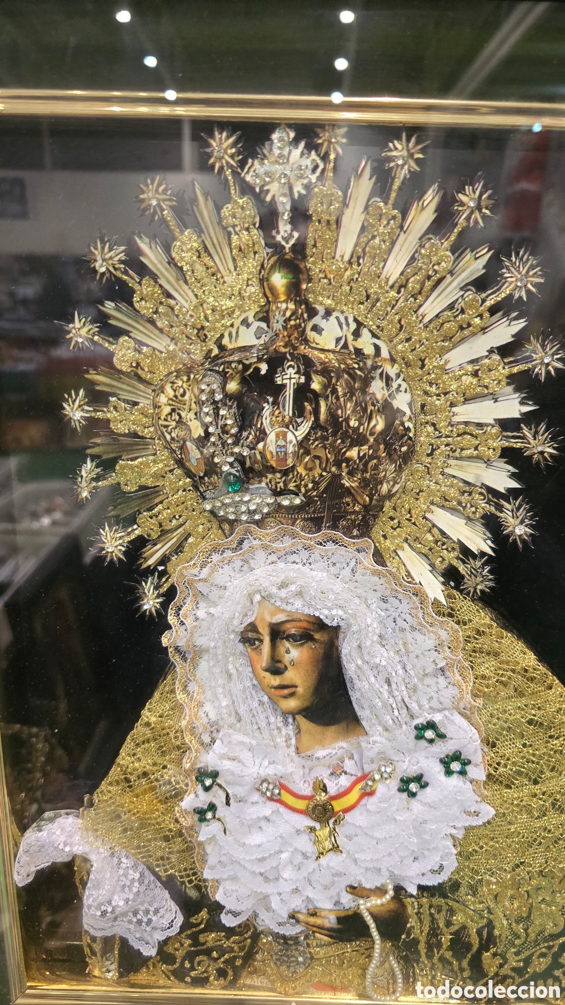 Antig&uuml;edades: Cuadro Esperanza Macarena relieve con detalles - Foto 8