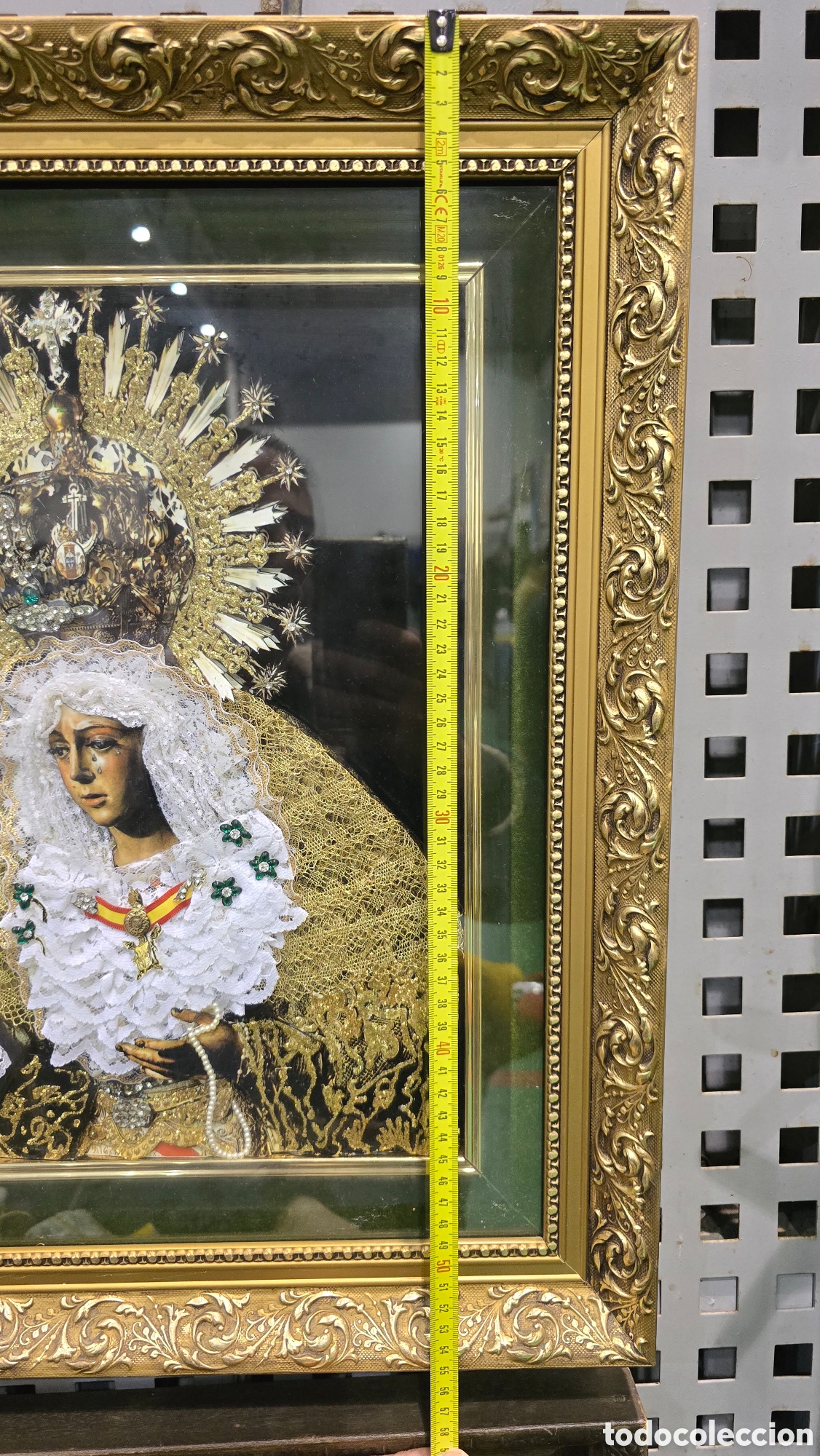 Antig&uuml;edades: Cuadro Esperanza Macarena relieve con detalles - Foto 9