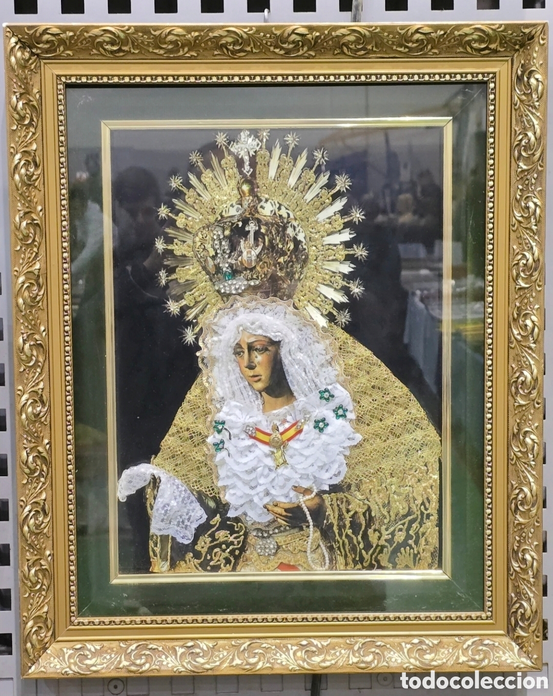 Antig&uuml;edades: Cuadro Esperanza Macarena relieve con detalles - Foto 1