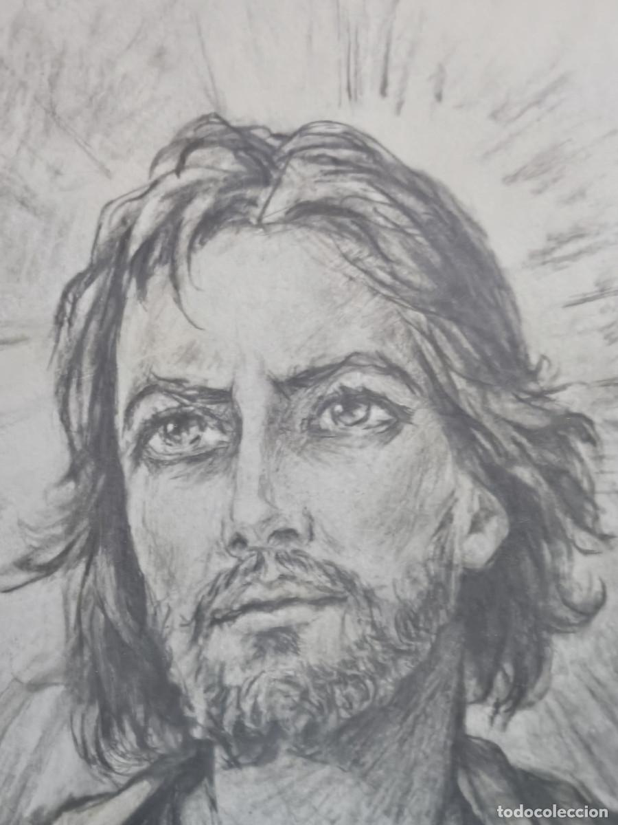 Antig&uuml;edades: cuadro religiosos pintado y dedicado - Foto 2