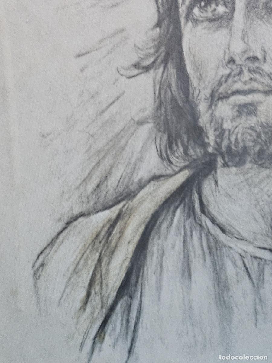 Antig&uuml;edades: cuadro religiosos pintado y dedicado - Foto 3