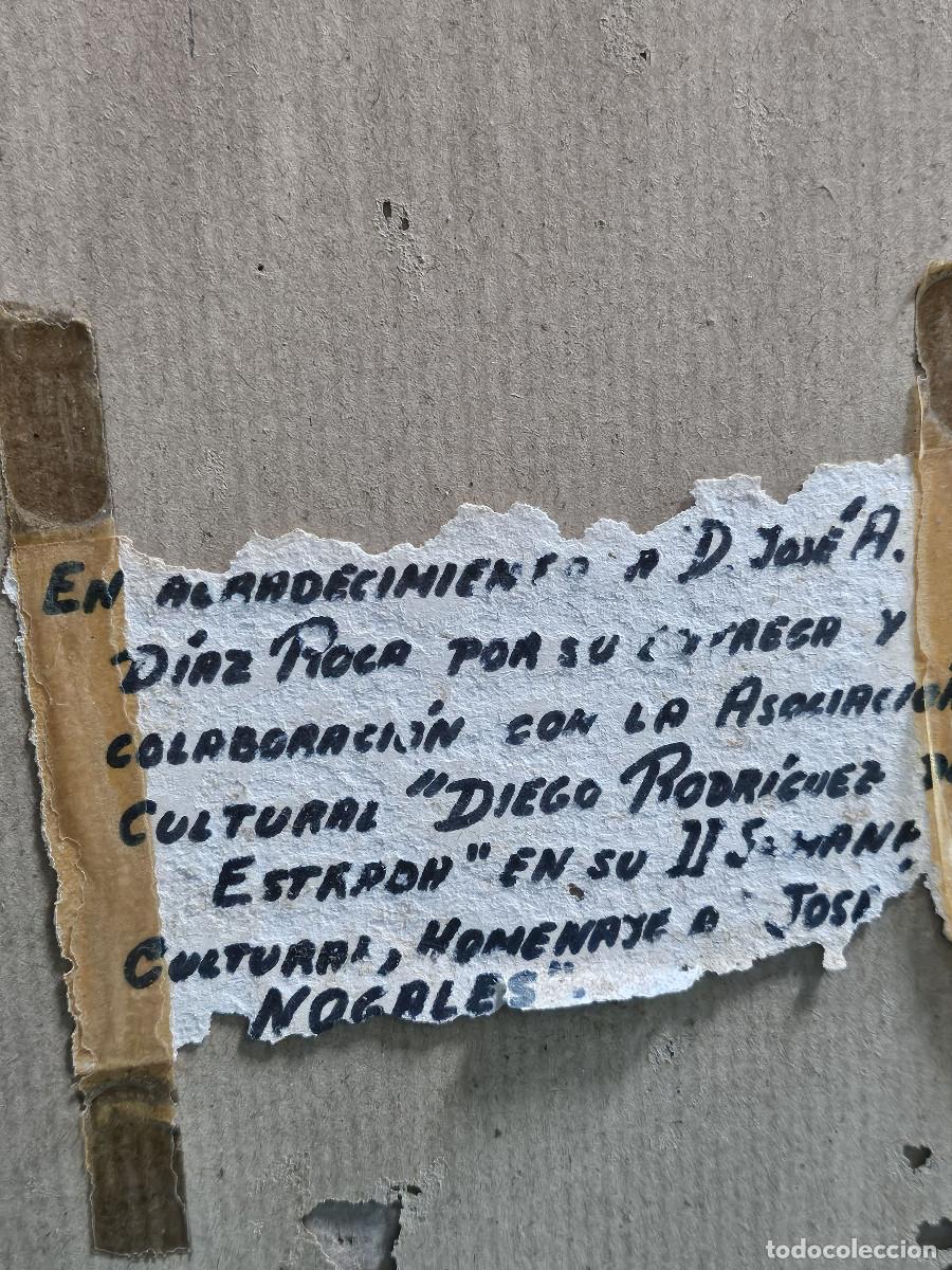 Antig&uuml;edades: cuadro religiosos pintado y dedicado - Foto 6