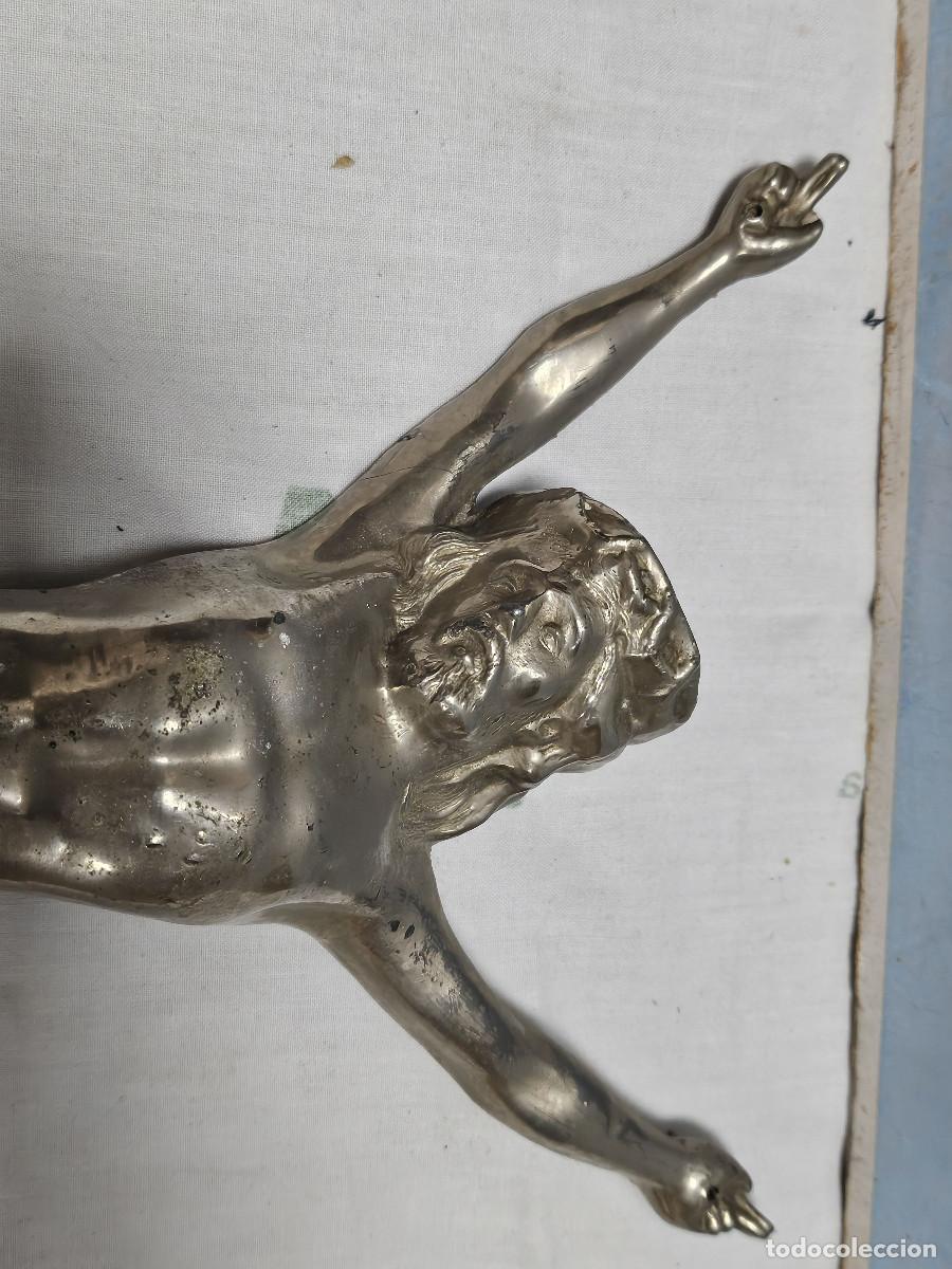 Antig&uuml;edades: cristo crucificado de plomo - Foto 2