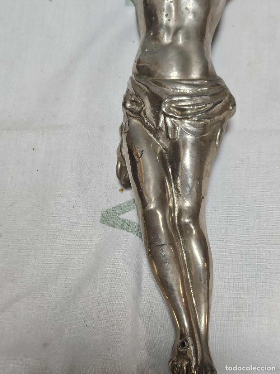 Antig&uuml;edades: cristo crucificado de plomo - Foto 3