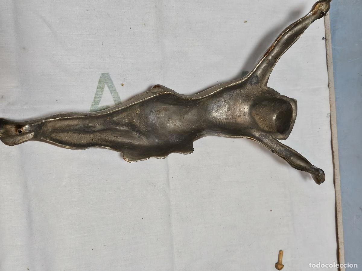 Antig&uuml;edades: cristo crucificado de plomo - Foto 4