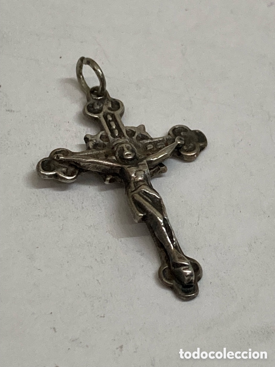 Antig&uuml;edades: Cruz de plata religiosa C474 - Foto 1