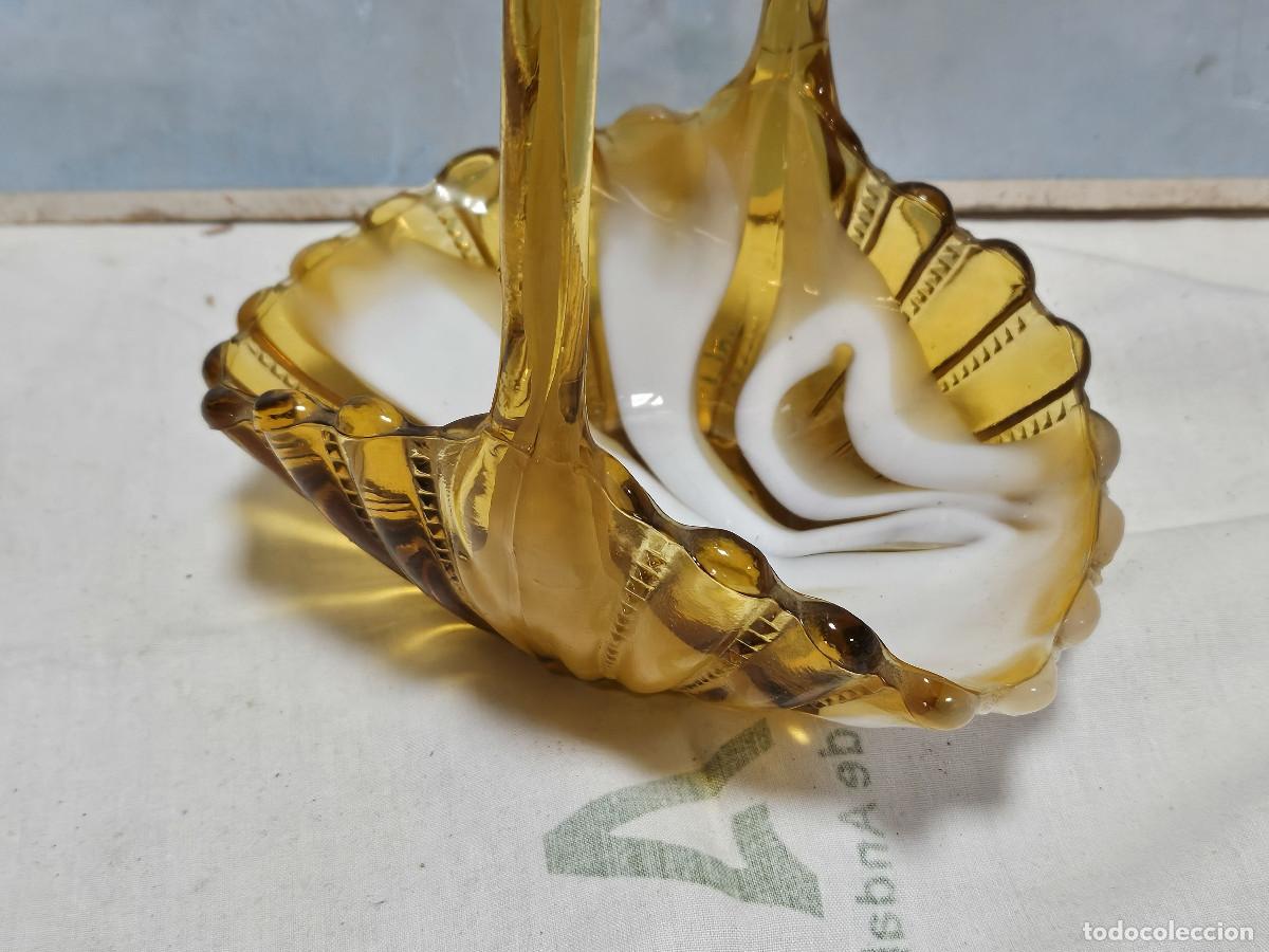 Antig&uuml;edades: cesto de cristal de murano - Foto 2