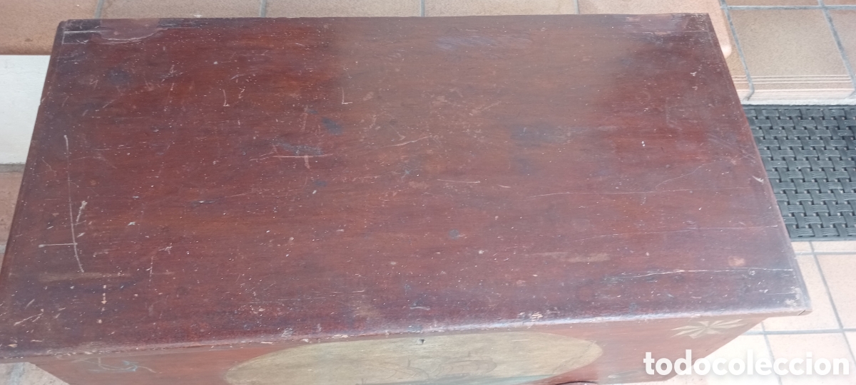 Antig&uuml;edades: Ba&uacute;l de Marino pintado a mano - Foto 4