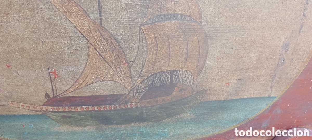 Antig&uuml;edades: Ba&uacute;l de Marino pintado a mano - Foto 8