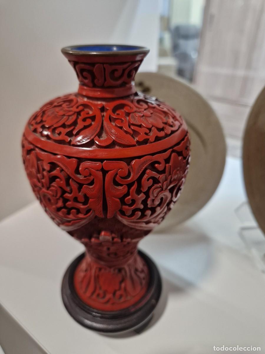 Antig&uuml;edades: Jarron laca cinnabar. - Foto 1