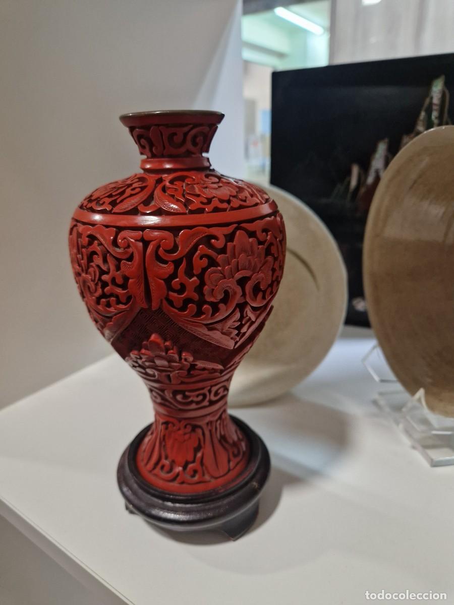 Antig&uuml;edades: Jarron laca cinnabar. - Foto 7